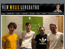 Tablet Screenshot of newmusicgenerator.com